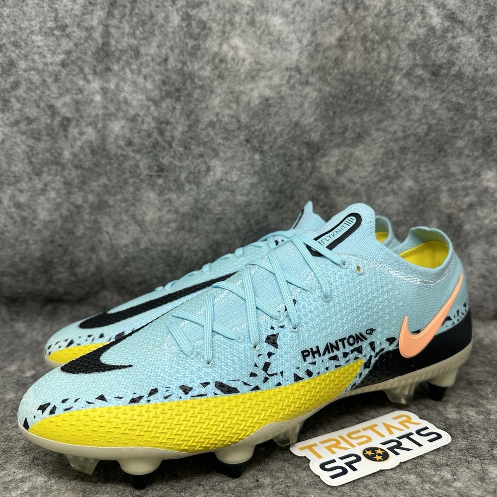 Nike Phantom GT2 Elite SG Soccer Cleat Mens Sz 9 Glacier Ice Yellow Black Bosnia